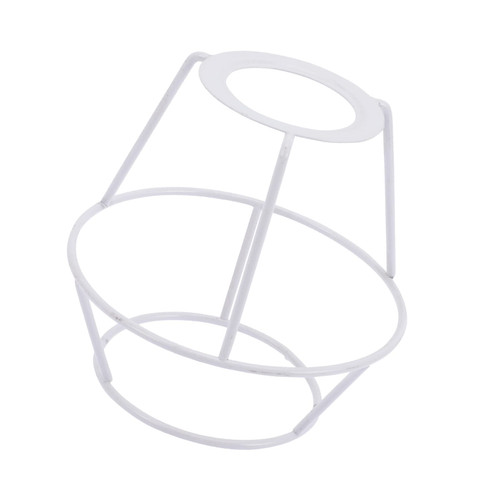 Metal Lamp Shade Cage Frame Iron Wire Light Shade Cover E27 Light Cage DIY Chandelier Lampshade Accessory for Bedroom Living Room Light Decor