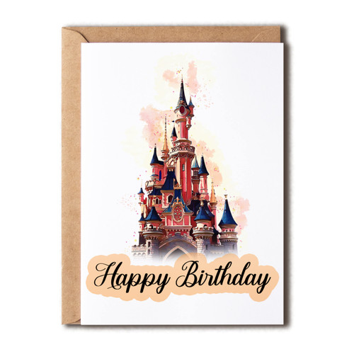 NVGifts Cards Walt Disney World Castle Watercolour - Walt Disney World Card - Birthday Card - Magic Kingdom Castle Card - Funny Card NVGifts Cards Walt Disney World Castle Watercolour - Walt Disney World Card - Birthday Card - Magic Kingdom Castle Card - Funny Card
