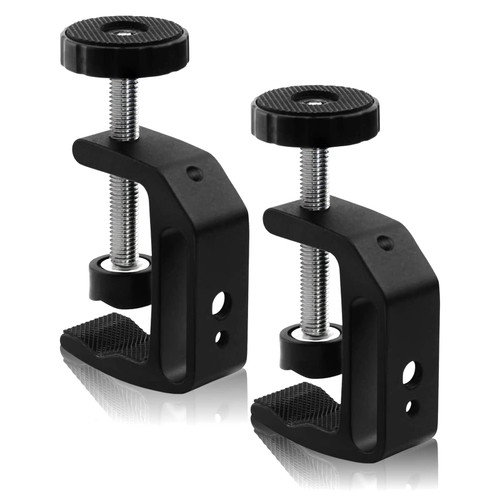 2 Pack Universal C-Clamp With 1/4" and 3/8" Thread Hole for Desktop Mount Holder LCD Monitor Flash Desks Carts Benches Worktables Microphone Mounting Equipment Photography Lights 2 Pack Universal C-Clamp With 1/4" and 3/8" Thread Hole for Desktop Mount Holder LCD Monitor Flash Desks Carts Benches Worktables Microphone Mounting Equipment Photography Lights