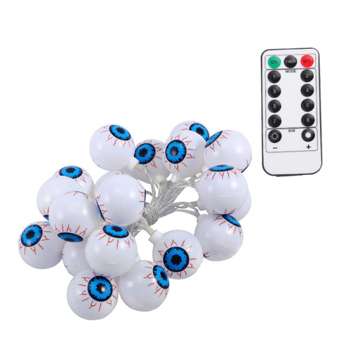 BESTOYARD 1 Set Ghost Eye String Lights String Lights Indoor Outdoor Decor Outdoor String Lights Halloween Eyeball Ornaments Ghost Eyes Light String Halloween Eyeball LED Holiday Lights LED