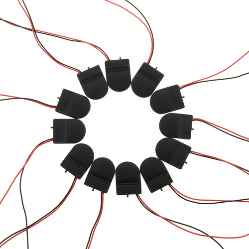 DGZZI CR 2032 Battery Holder 12PCS CR2032 Coin Cell Holder, 3V cr2032 Button Coin Cell Battery Holder with Leads On Off Switch