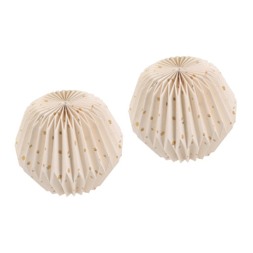 Holibanna 2pcs Paper Folding Lampshade Vintage Lantern Ceiling Light Cover Vintage Lamp Shade Lampshades for Ceiling Lamp Paper Lantern Cover Small Pleated Lamp Shade Lampshades Small Manual