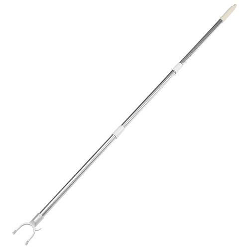 DOITOOL Long Reach Sticks 55.5 inch Extended Closet Pole with Utility Hook, Retractable Long Reach Stick Closet Pole Telescoping Long Pole for Clothes, Shutter, Closet, Curtain, Shelf, Ceiling