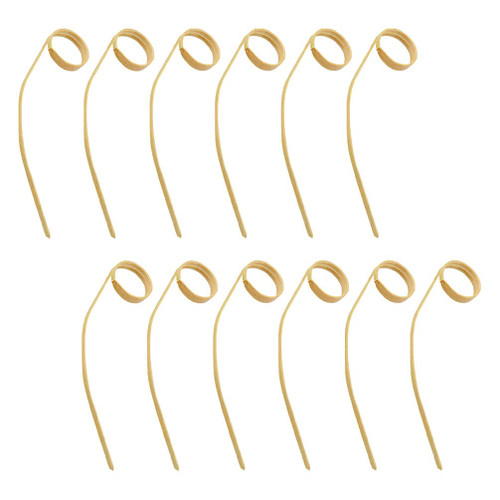 Happyyami Cupcake Toppers Party 50pcs Bamboo Cocktail Toothpick Fruit Sticks Cocktail Picks Skewers Food Picks Wooden Toothpicks for Appetizer Drink Fruit Sandwich Party Cocktail Forks Cake Decorating