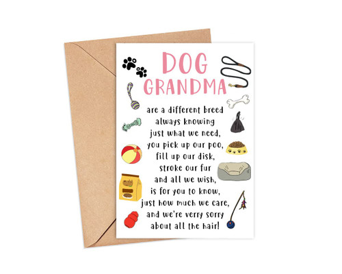 Dog Grandma Mother's Day Card - Dog Grandma Card - Pet Dog Toys Card - Cards For Dog Lovers - Mother's Day Card - Happy Birthday Grandma - Cute Dog Grandma Card - Grandma Love Dogs - Greeting Card Dog Grandma Mother's Day Card - Dog Grandma Card - Pet Dog Toys Card - Cards For Dog Lovers - Mother's Day Card - Happy Birthday Grandma - Cute Dog Grandma Card - Grandma Love Dogs - Greeting Card