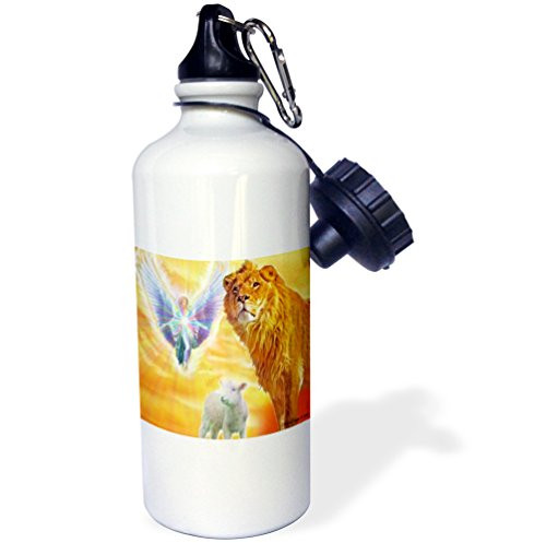 3dRose wb_14374_1 The Lamb of God - Sports Water Bottle, 21 oz, White 3dRose wb_14374_1 The Lamb of God - Sports Water Bottle, 21 oz, White