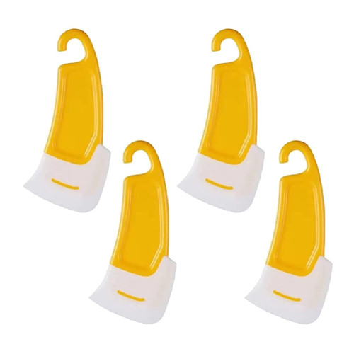 Silicone Pan Cleaning Spatula Heat Resistant Scraper Non Stick Spatula Non Stick Kitchen Scraper for Cooking Baking Mixing Cleaning, 4pcs heat-resistant spatulas Silicone Pan Cleaning Spatula Heat Resistant Scraper Non Stick Spatula Non Stick Kitchen Scraper for Cooking Baking Mixing Cleaning, 4pcs heat-resistant spatulas