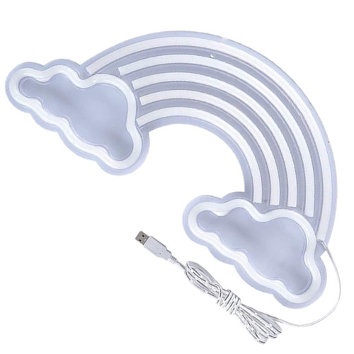 Holibanna Cloud Modeling Lamp Wedding Decoration LED Neon Lights Wedding Signs LED Rainbow Light Cloud Light Wall Neon Light Neon Signs for Wall Decor Wall Hanging Decoration Neon Wall Decor