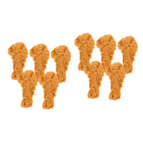 Artificial Fried Chicken s Home Decor Home Decor 10 Pcs Simulation Chicken Legs Chicken Wing Keychain Chicken Popcorn PVC Home Accessories Home Accessories Fried Chicken
