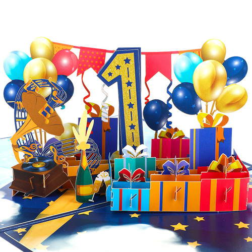 3D Pop Up Birthday Cards, Anniversary Card Happy Birthday Card Postcards Pop up Greeting Cards Birthday Gift Greeting Card for Women Men Kids Husband Wife Mom Dad Daughter Sister Friends (1 Year) 3D Pop Up Birthday Cards, Anniversary Card Happy Birthday Card Postcards Pop up Greeting Cards Birthday Gift Greeting Card for Women Men Kids Husband Wife Mom Dad Daughter Sister Friends (1 Year)