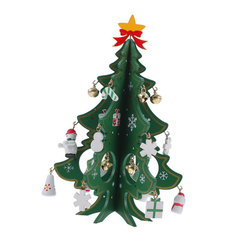 BESTOYARD Wooden Christmas Tree Window Trim Wooden Crafts Window Decor Mini Small Christmas Tree Christmas Tree Model Tree Decoration Window Xmas Tree Adornment Tabletop Xmas Tree Desktop 3D