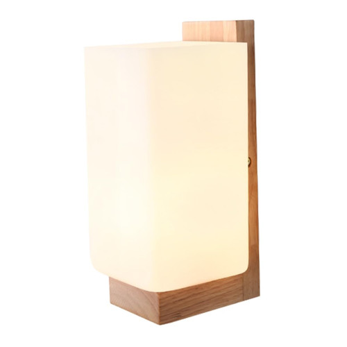 DOITOOL Solid Wood Wall Light Wall-Mounted Bedside Lamp Corridor Wall Lamp Living Room Wall Lamp Wall Light Decorations LED Wall Lamp Bedside Wall Sconce Wall Lights Outdoor Nordic Wooden