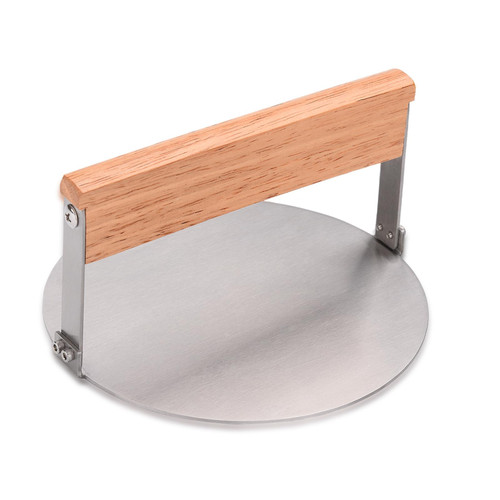 ATO-DJCX Stainless Steel Smash Burger Press 6.2 Inch Round Burger Smasher, Non-Stick Smooth Smashburger Grill Press, Perfect for Flat Top Griddle Grill, Bacon Hamburger Patty Press with Wood Handle ATO-DJCX Stainless Steel Smash Burger Press 6.2 Inch Round Burger Smasher, Non-Stick Smooth Smashburger Grill Press, Perfect for Flat Top Griddle Grill, Bacon Hamburger Patty Press with Wood Handle