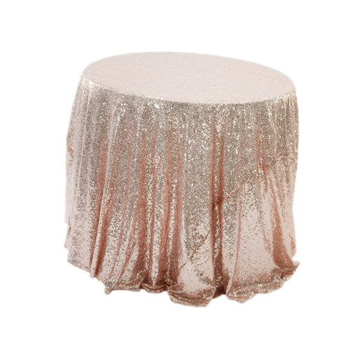 Holibanna 1pc Sequin Tablecloth White Tablecloths White Round Tablecloth Round White Tablecloth Table Cloth Decor Wedding Tablecloth Cake Sequin Tablecover Round Shape Tablecloth Table Cover