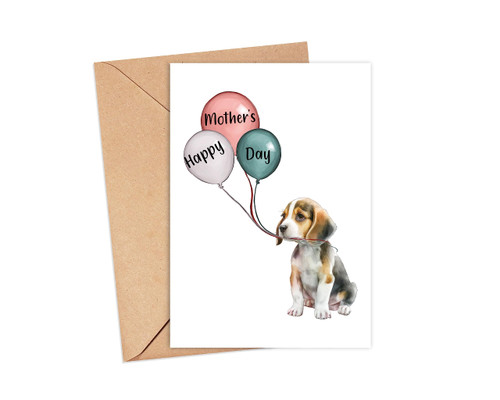 RedNuur Beagle Mother's Day Card - Mother's Day Card - Card For Mum - Beagle Card - Gift For Mom - Mother's Day Gift RedNuur Beagle Mother's Day Card - Mother's Day Card - Card For Mum - Beagle Card - Gift For Mom - Mother's Day Gift