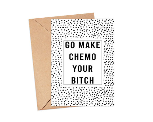 Walzzoo Chemo Get Well Funny Cancer Card Cancer Humor Chemo Care Package Chemotherapy Card Beat Cancer Card Chemo Bitch Card Empathy Cancer Treatmen, 5 x 7 inches Walzzoo Chemo Get Well Funny Cancer Card Cancer Humor Chemo Care Package Chemotherapy Card Beat Cancer Card Chemo Bitch Card Empathy Cancer Treatmen, 5 x 7 inches