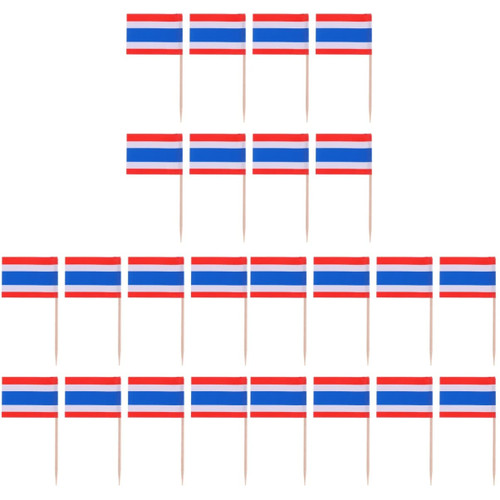 BESTOYARD American Flag Cupcake Toppers Cupcake Topper 300 pcs Disposable Flag Hand Held Flag Flag France flag on stick Pick Flag Cupcake Cupcake Toppers Cupcake Topper Mexican Flag