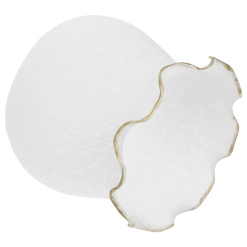 Uonlytech Home Decor Frosted Glass Shade Flower Shaped Light Fixture Replacement Globe Cover Modern European Style Wall Lamp Candle Chandelier Lamp Shade for Chandelier White Vintage Decor