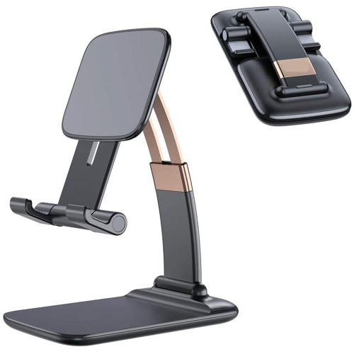 Cell Phone Stand for Desk - Adjustable Phone Stand-Cellphone Holder & Foldable Phone Stand for iPhone- Phone Swing - Phone Holder for Desk- Size 4 - 7 inch fit for all phones- Adjustable Height holder