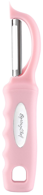 Spring Chef Premium Swivel Vegetable Peeler, Soft Grip Handle and Ultra Sharp Stainless Steel Blades - Perfect Kitchen Peeler For Veggie, Fruit, Potato, Carrot, Apple - Pink Lemonade Spring Chef Premium Swivel Vegetable Peeler, Soft Grip Handle and Ultra Sharp Stainless Steel Blades - Perfect Kitchen Peeler For Veggie, Fruit, Potato, Carrot, Apple - Pink Lemonade