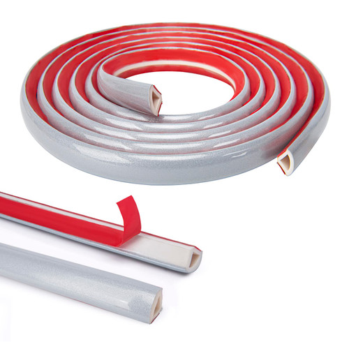 Art3d 10Ft Flexible Trim Caulk Strip, Peel and Stick Trim for Molding, Tile Edge, Ceiling, Wall Corner in Sliver