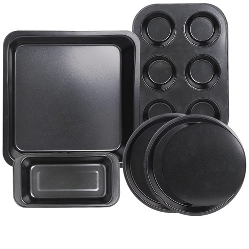 Nonstick Bakeware Sets,Baking Pans Set 5 Piece,Baking Supplies for Kitchen,Professional Baking Pans Including with Cake Pans, Muffin Pan,Baking Tray,Pizza Pan?Toast Pan?Carbon Steel Bake Set Nonstick Bakeware Sets,Baking Pans Set 5 Piece,Baking Supplies for Kitchen,Professional Baking Pans Including with Cake Pans, Muffin Pan,Baking Tray,Pizza Pan?Toast Pan?Carbon Steel Bake Set