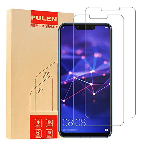 [2-Packs] Pulen Screen Protector for Huawei Mate 20 Lite,HD Anti-Fingerprints Scratch Resistance Bubble Free 9H Hardness Tempered Glass for Huawei Mate 20 Lite 2018