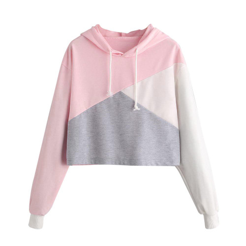 Elogoog cute sweatshirts Jumper Blouse Pullover Long Sleeve Hoodie Sweatshirt Womens Hooded Tops cute sweatshirts for (Pink, XL)