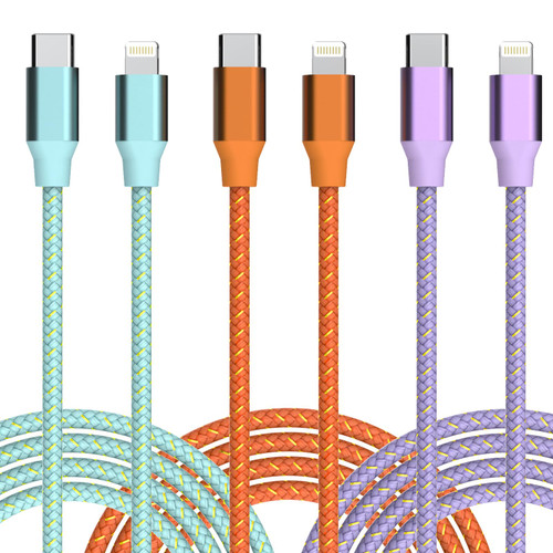 USB C to Lightning Cable for iPhone Apple MFi Certified iPhone Charger 6FT 3 Pack Fast Charging Type c to Lightning Cable iPhone Fast Charger for iPhone 14 13 12 11 Pro Max Xr Xs 8 and More USB C to Lightning Cable for iPhone Apple MFi Certified iPhone Charger 6FT 3 Pack Fast Charging Type c to Lightning Cable iPhone Fast Charger for iPhone 14 13 12 11 Pro Max Xr Xs 8 and More