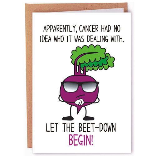 AONUOWE Funny Cancer Card, Cancer Encouragement Card, Funny Cancer Get Well Card, Beat Down Cancer AONUOWE Funny Cancer Card, Cancer Encouragement Card, Funny Cancer Get Well Card, Beat Down Cancer