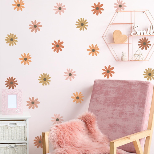 36 Pcs Daisy Colorful Flower Wall Decal Peel and Stick Floral Daisy Wall Stickers for Kids Girls Nursery Playroom Bedroom Living Room Wall Decor, 6 Sheet 36 Pcs Daisy Colorful Flower Wall Decal Peel and Stick Floral Daisy Wall Stickers for Kids Girls Nursery Playroom Bedroom Living Room Wall Decor, 6 Sheet