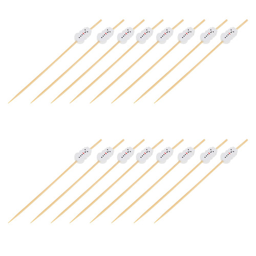 Happyyami Coffee Cakes 100pcs Cocktail Pick Food Appetizer Toothpick Fruit Toothpick Skewers Food Picks for Appetizer and Cocktail Drinks Tapabocas
