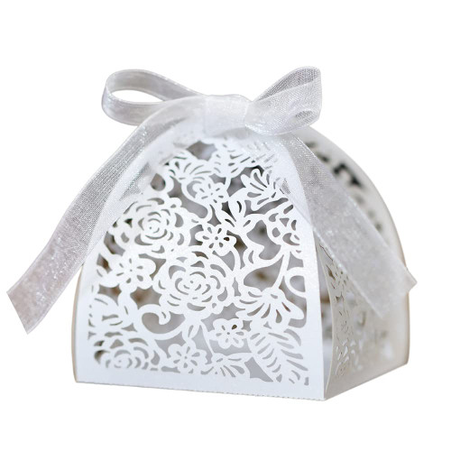 Laser Cut Favor Boxes 50pcs Rose Flower Decoration Candy Box with Ribbons Cookie Present Boxes Chocolate Decorative Box Small Gift Boxes for Wedding Girl Bridal Birthday Party Baby Shower Type 5 Laser Cut Favor Boxes 50pcs Rose Flower Decoration Candy Box with Ribbons Cookie Present Boxes Chocolate Decorative Box Small Gift Boxes for Wedding Girl Bridal Birthday Party Baby Shower Type 5