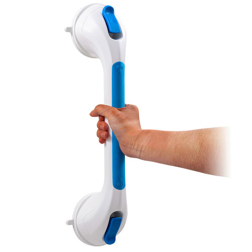 TAILI Shower Grab Bar 16 Inch Suction Cup Grab Bars for Bathroom & Shower, Safety Shower Handle Heavy Duty Removable Hand Grip for Seniors and Elderly, Bathtub Shower Handrails No Drilling Waterproof