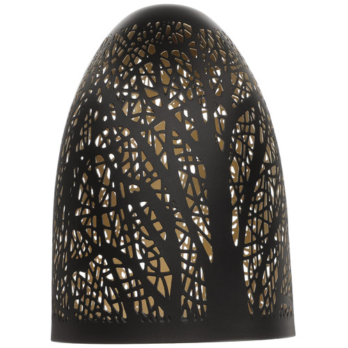 E27 Hollow Tree Shadow Light Cover, Modern Lamp Shade, Replacement Metal Lampshade for Table Lamps and Floor Light, Black1