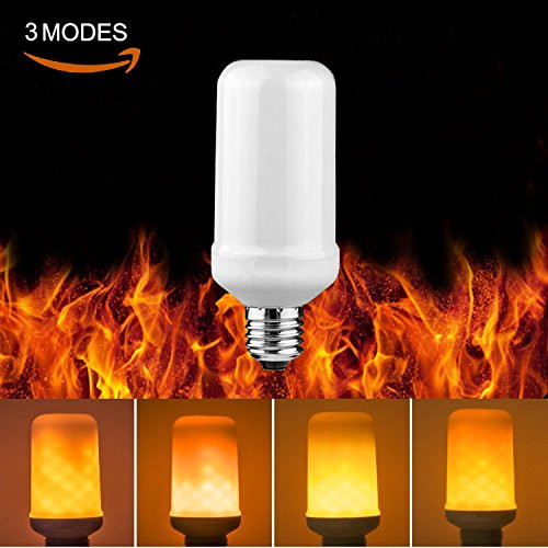 Led Flame Bulbs, E26 Standard Base Flickering Fire Atmosphere Decorative Lamps for Hotel/Bars/Home Decoration/Restaurants (Fire up)
