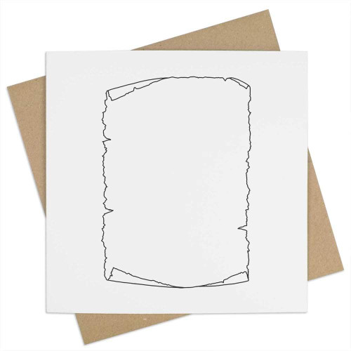 Azeeda 'Blank Worn Paper' Blank Greeting Card (GC00048759)