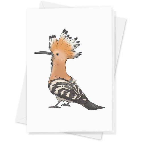 Azeeda Large (A4) 'Eurasian Hoopoe Bird' Blank Greeting Card (GC00051048)