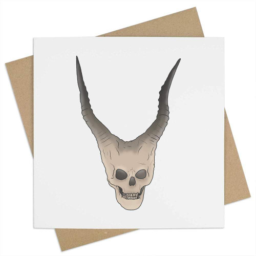 Azeeda 'Demon Skull' Blank Greeting Card (GC00051413)