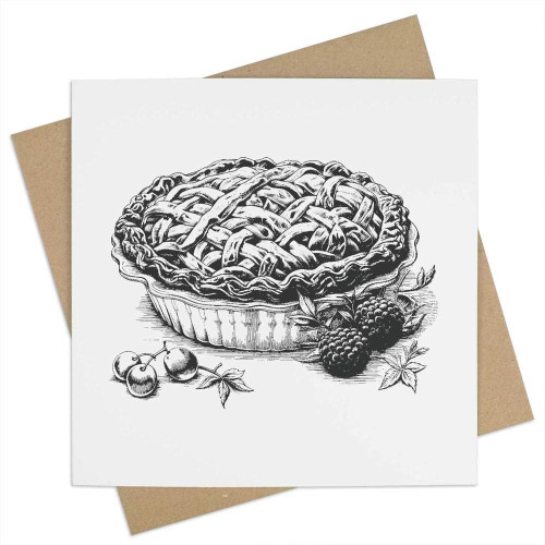 Azeeda 'pie' Blank Greeting Card (GC00052769)