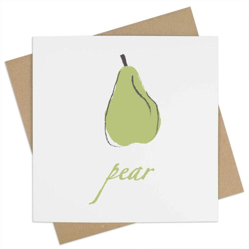 Azeeda 'Pear Fruit Illustration Drawing' Blank Greeting Card (GC00052881)