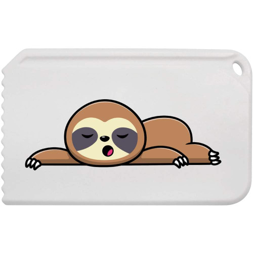 Azeeda 'Sleeping Sloth' Plastic Ice Scraper (IC00031659)