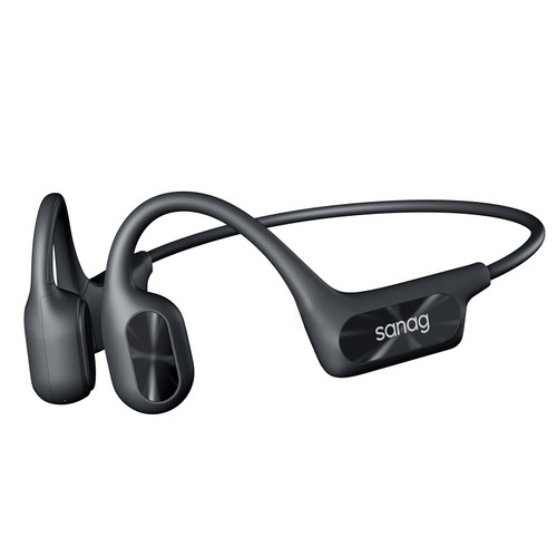 Sanag Bone Conduction Headphones Bluetooth 5.3 Open Ear Wireless Headphones Built-in 16GB Memory Earphones with Microphone IP68 Waterproof 6H Playtime for Gym Workout Running Cycling Sport