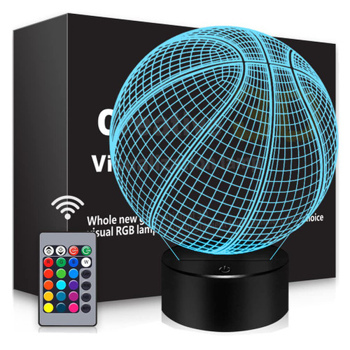 Basketball Gifts Basketball 3D Lamp Basketball Stuff Illusion Decor for Kids' Room Home Xmas Birthday Gifts for Boys&Girls Man Friends with 16 Color Changes Remote Control Basketball Gifts Basketball 3D Lamp Basketball Stuff Illusion Decor for Kids' Room Home Xmas Birthday Gifts for Boys&Girls Man Friends with 16 Color Changes Remote Control