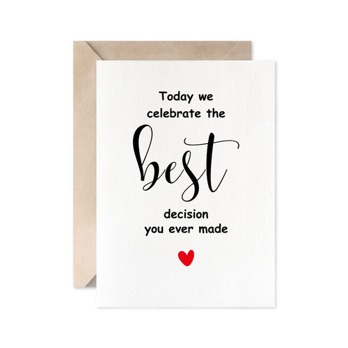 Still The Best Decision I Ever Made Card, Romantic Anniversary Card For Wife Or Husband, Valentines Day Card For Him Or Her Still The Best Decision I Ever Made Card, Romantic Anniversary Card For Wife Or Husband, Valentines Day Card For Him Or Her