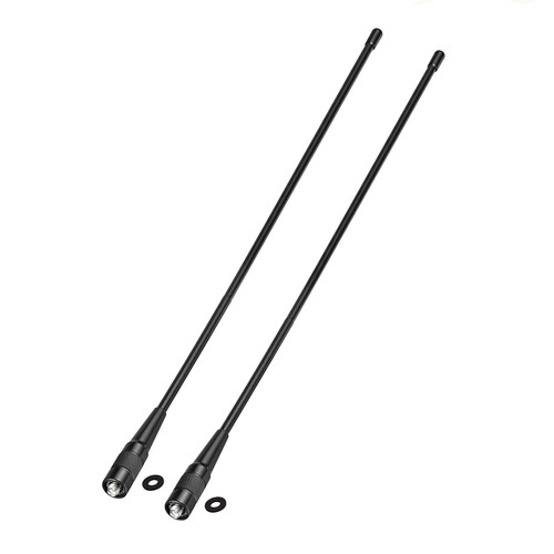 Bingfu Dual Band VHF UHF 136-174MHz 400-470MHz Ham Radio Antenna 2-Pack Walkie Talkie Flexible Whip Antenna SMA Female for Kenwood Wouxun Baofeng Radios BF-F8HP UV-5R UV-82 BF-888S Two Way Radio Bingfu Dual Band VHF UHF 136-174MHz 400-470MHz Ham Radio Antenna 2-Pack Walkie Talkie Flexible Whip Antenna SMA Female for Kenwood Wouxun Baofeng Radios BF-F8HP UV-5R UV-82 BF-888S Two Way Radio