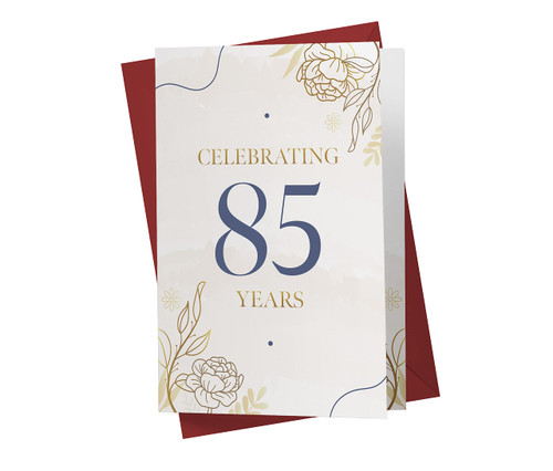 Karto 85th Birthday Card for Him Her - 85th Anniversary Card For Dad Mom - 85 Years Old Birthday Card For Brother Sister Friend - Happy 85th Birthday Card for Men Women Golden Age