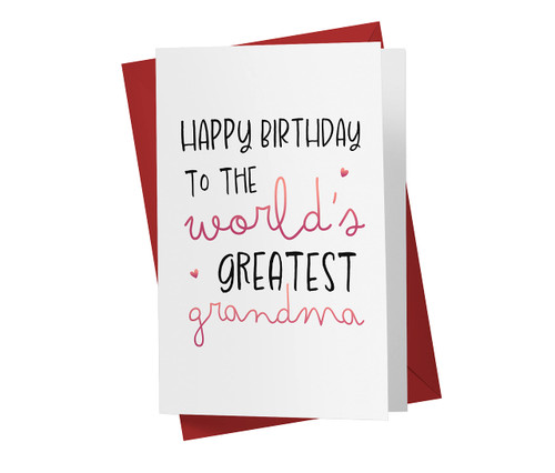 Karto Sweet Birthday Card For Grandma, Large 5.5 x 8.5 Birthday Card Grandma, Birthday Card For Grandmother - Happy Birthday Grandma Card, Grandmother Birthday Card Greatest Grandma Karto Sweet Birthday Card For Grandma, Large 5.5 x 8.5 Birthday Card Grandma, Birthday Card For Grandmother - Happy Birthday Grandma Card, Grandmother Birthday Card Greatest Grandma