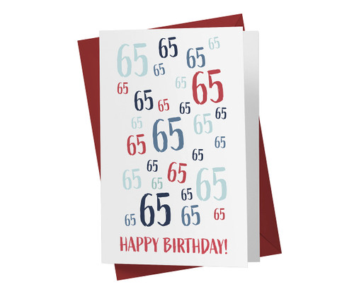 65th Birthday Card - Just A Number 65th Anniversary Card For Brother, Sister, Dad, Mom, Boyfriend, Grilfriend - 65 Years Old Birthday Card - Happy 65th Birthday Card - With Envelope 65th Birthday Card - Just A Number 65th Anniversary Card For Brother, Sister, Dad, Mom, Boyfriend, Grilfriend - 65 Years Old Birthday Card - Happy 65th Birthday Card - With Envelope