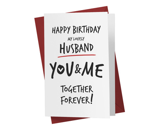 Sweet and Funny Birthday Card For Husband, Happy Birthday Card For Him, Large 5.5 x 8.5 Birthday Cards For Husband - Birthday Card For Husband From Wife - Karto - My Lovely Husband Sweet and Funny Birthday Card For Husband, Happy Birthday Card For Him, Large 5.5 x 8.5 Birthday Cards For Husband - Birthday Card For Husband From Wife - Karto - My Lovely Husband